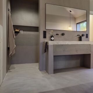 Mineralischer Wand- und Bodenbelag für Design und Funktion
