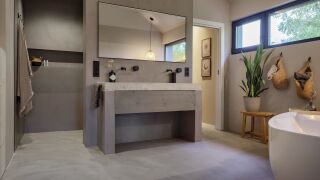 Mineralischer Wand- und Bodenbelag für Design und Funktion