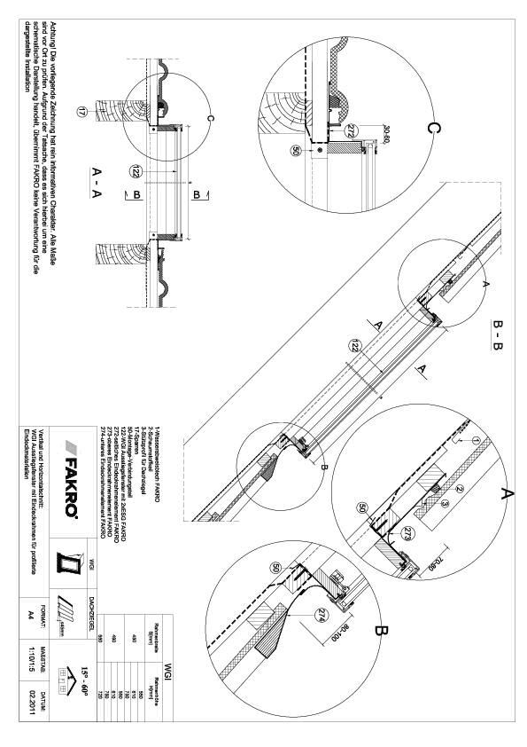 WGI – Ausstiegsfenster mit Eindeckrahmen für profilierte Eindeckmaterialien