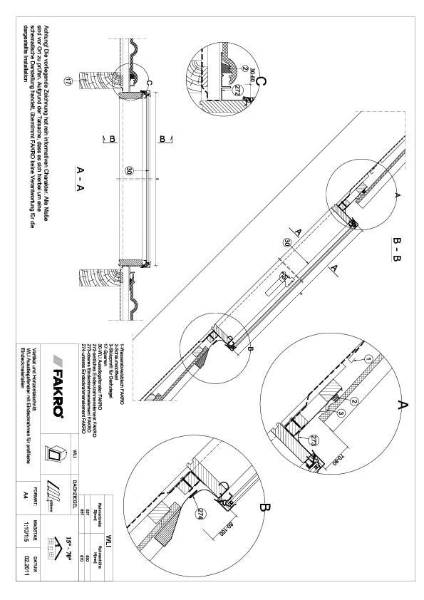 WLI – Ausstiegsfenster mit Eindeckrahmen für profilierte Eindeckmaterialien
