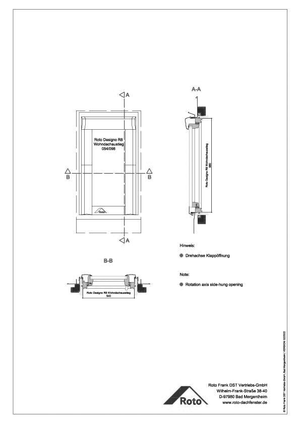 Designo R8 Wohndachausstieg