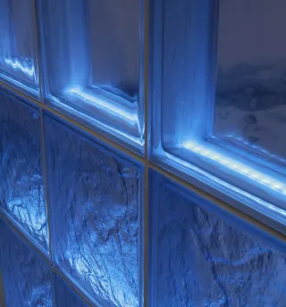 Light My Wall: Beleuchtete Glasbausteinwände Light My Wall: Beleuchtete Glasbausteinwände