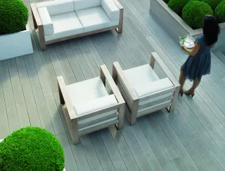 Terrassendielen aus Mineralfaser-Verbundstoff Terrassendielen aus Mineralfaser-Verbundstoff
