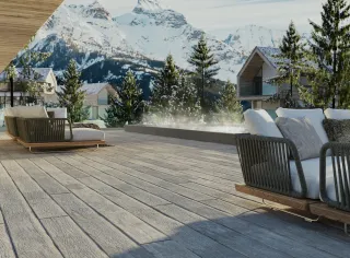 Terrassendielen aus Mineralfaser-Verbundstoff Terrassendielen aus Mineralfaser-Verbundstoff