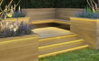 Terrassendielen aus Mineralfaser-Verbundstoff Terrassendielen aus Mineralfaser-Verbundstoff