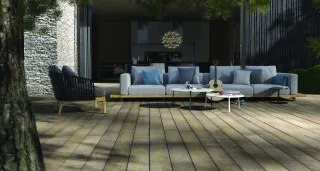Terrassendielen aus Mineralfaser-Verbundstoff Terrassendielen aus Mineralfaser-Verbundstoff