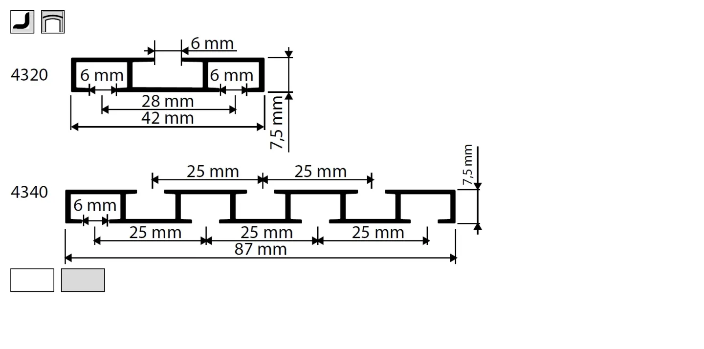 erfal Vorhangschienen erfal Vorhangschienen