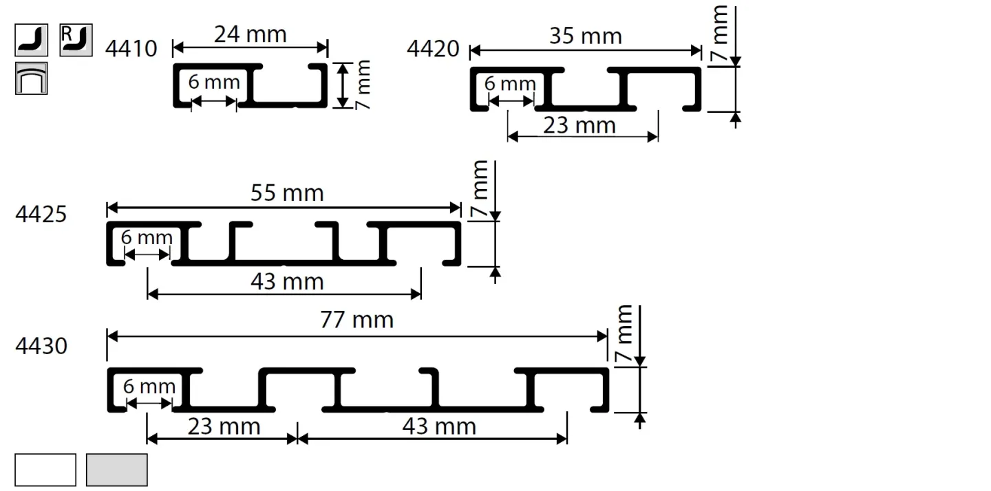 erfal Vorhangschienen erfal Vorhangschienen