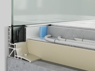 Die Glasgeländer-Lösung für hohe Bodenaufbauten