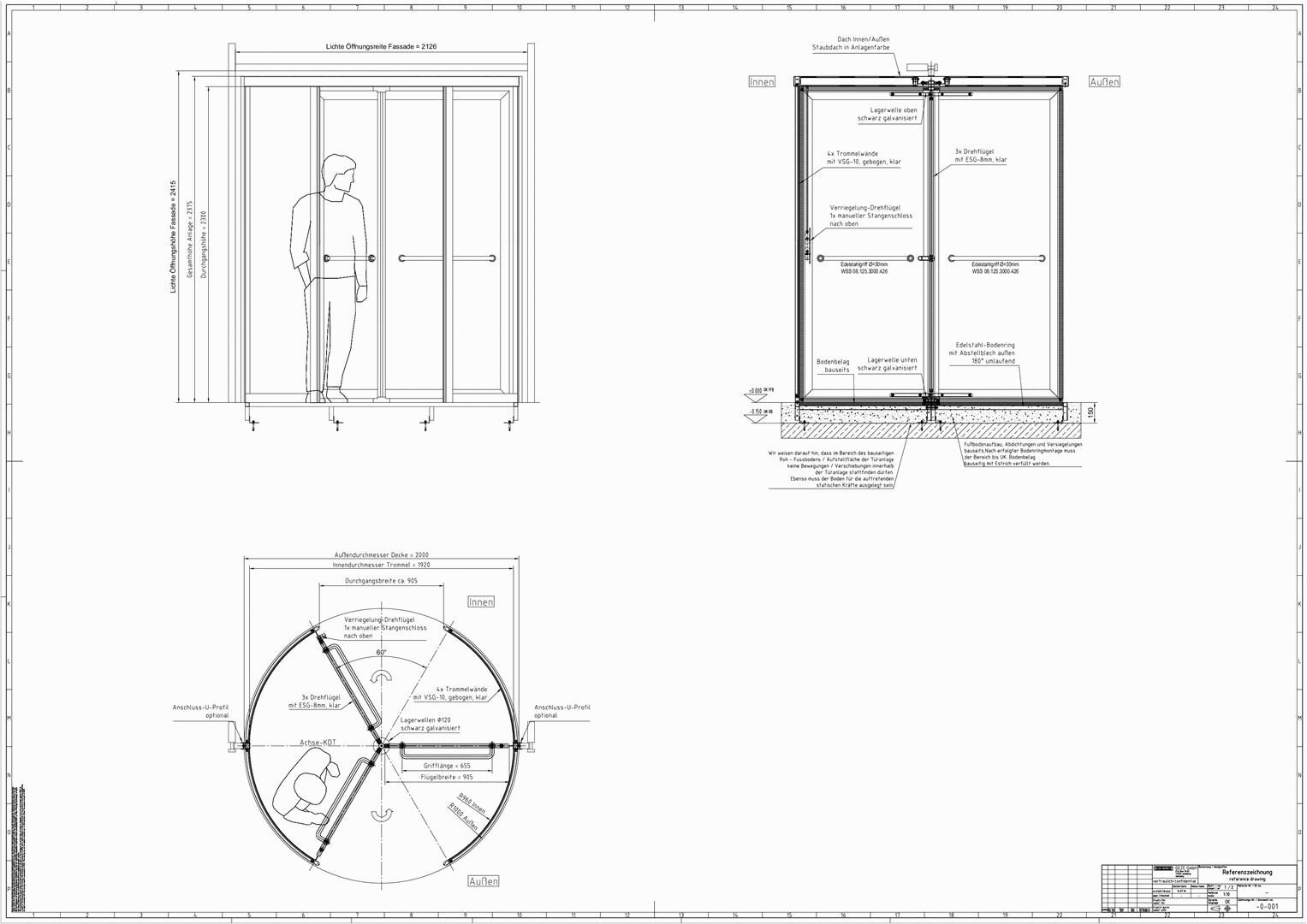 Manuelle Karusselltüren