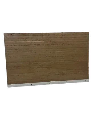 Stampflehmwände als Fertigteil Stampflehmwände als Fertigteil