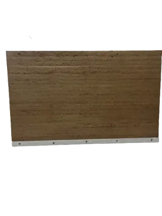 Stampflehmwände als Fertigteil Stampflehmwände als Fertigteil