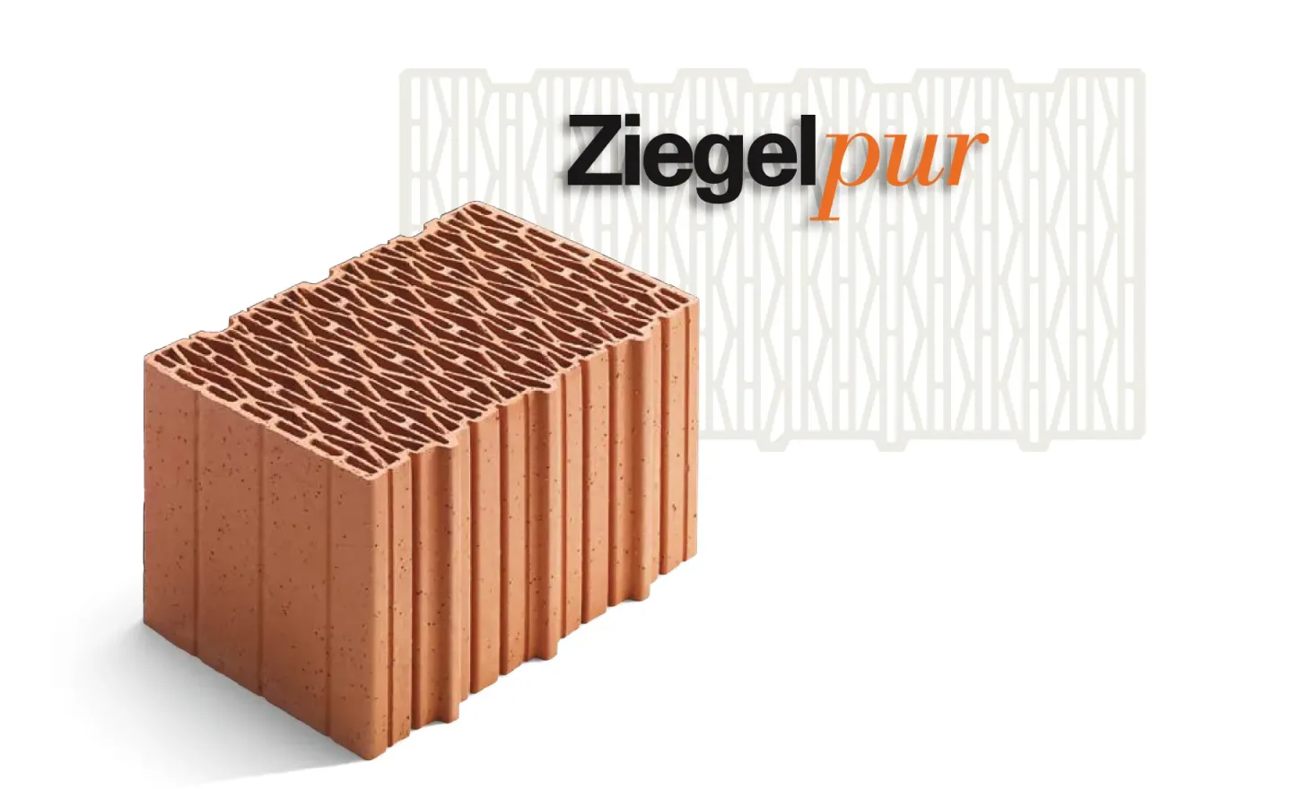 Ungefüllte Planziegel für die Außenwand: Ziegelpur Ungefüllte Planziegel für die Außenwand: Ziegelpur