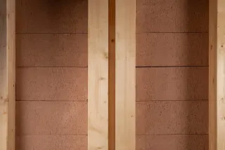 Holz-Lehm-Einhängedecke Holz-Lehm-Einhängedecke