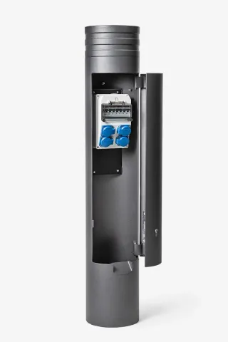 Absperrpfosten und -poller, Versorgungspoller und Leuchtpoller Absperrpfosten und -poller, Versorgungspoller und Leuchtpoller