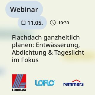 Webinar: Flachdach ganzheitlich planen