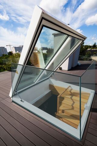 LAMILUX Flachdach Ausstieg Komfort Quadrat