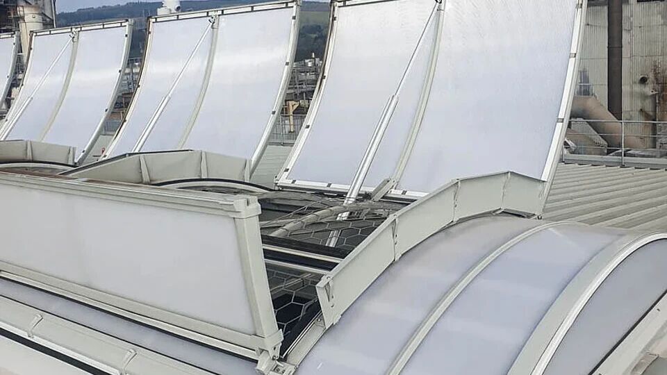 Rauch- und Wärmeabzugsgeräte – NRWG für Flachdach, Glasdach und Lichtband