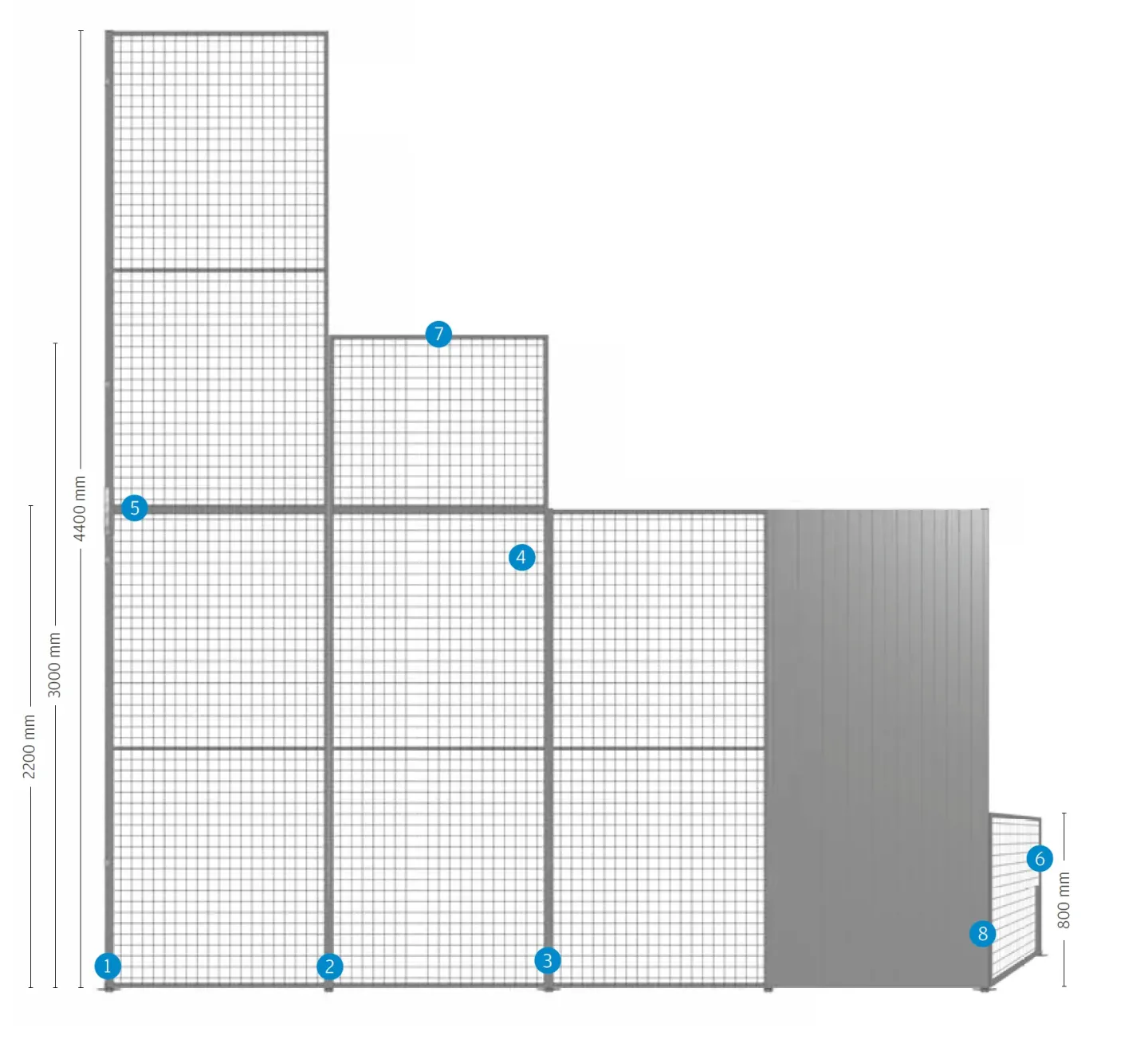 Lagertrennwände. Sicherheit im Lager. Lagertrennwände. Sicherheit im Lager.