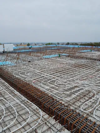 Bodenplatten mit Betonkernaktivierung Bodenplatten mit Betonkernaktivierung