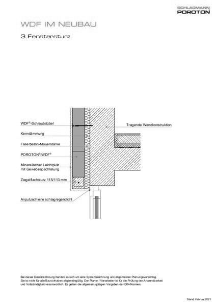 Schlagmann Poroton - Fenstersturz