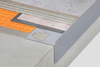 Schlüter-Systems - Schlüter-BARA-RT 2,5m Randprofil graumetal. H=9/60 Radius (GTIN: 4011832134654, HAN: R/RT9/60GM)