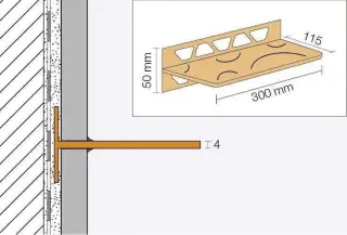 Ablagesystem Schlüter®-SHELF für geflieste Wandbereiche in Bad und Küche Ablagesystem Schlüter®-SHELF für geflieste Wandbereiche in Bad und Küche