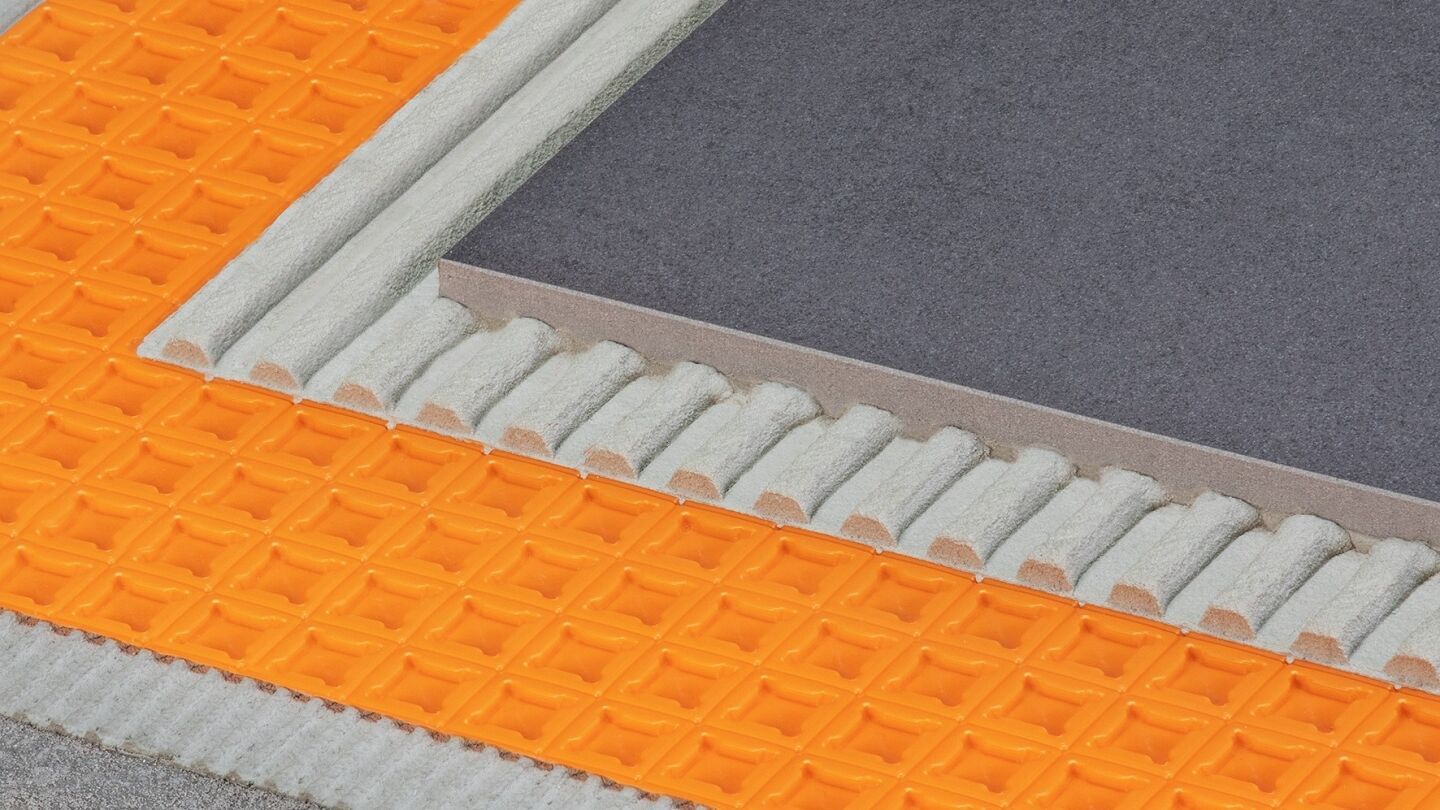 Entkopplungs-, Abdichtungs- Drainagesysteme für Fliesenbeläge