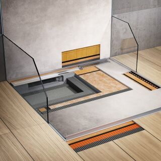 Entkopplungs-, Abdichtungs- Drainagesysteme für Fliesenbeläge