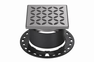 Schlüter-KERDI-DRAIN Rost/Rahmen Floral Schlüter-Systems - Schlüter-KERDI-DRAIN Rost/Rahmen Floral