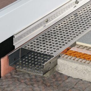 Drainagerinnen, Auflagerringe und Plattenlager