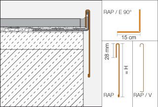 Schlüter-BARA-RAP Randprofil Außenecke