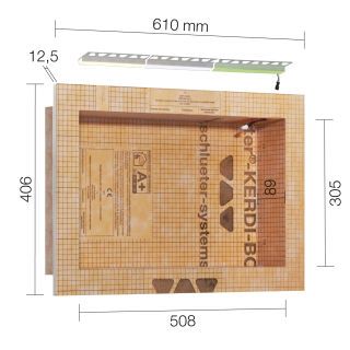 Schlüter-KERDI-BOARD-NLTP NISCHE