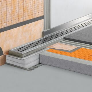 Duschelemente und Linienentwässerung