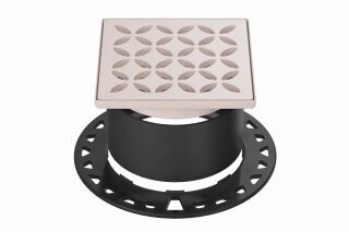 Schlüter-KERDI-DRAIN Rost/Rahmen Floral Schlüter-Systems - Schlüter-KERDI-DRAIN Rost/Rahmen Floral