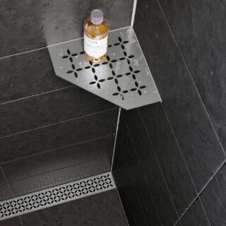 Ablagesystem Schlüter®-SHELF für geflieste Wandbereiche in Bad und Küche