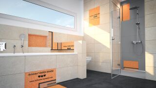 Universalplatte als Verlegeuntergrund, Konstruktionsplatte und Verbundabdichtung Universalplatte als Verlegeuntergrund, Konstruktionsplatte und Verbundabdichtung