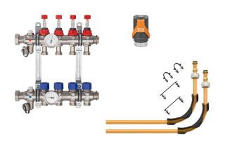 Schlüter-Systems - Schlüter-BEKOTEC-THERM-AS-HB Heizkreisverteiler Anschluss-Set