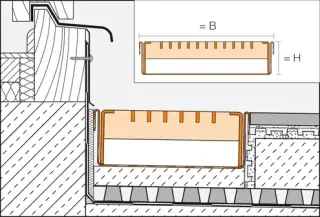 Drainagerinnen, Auflagerringe und Plattenlager Drainagerinnen, Auflagerringe und Plattenlager