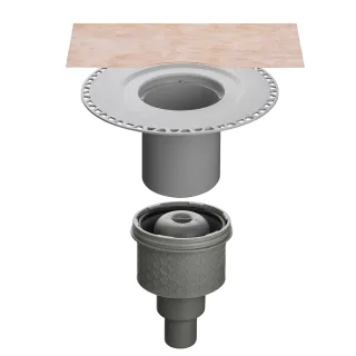 Schlüter-KERDI-DRAIN Ablauf vertikal Schlüter-Systems - Schlüter-KERDI-DRAIN Ablauf vertikal