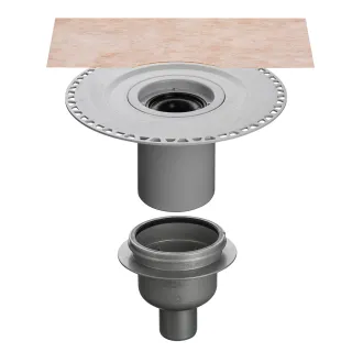 Schlüter-KERDI-DRAIN Ablauf vertikal Schlüter-Systems - Schlüter-KERDI-DRAIN Ablauf vertikal