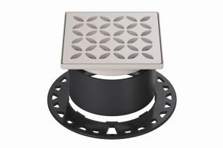 Schlüter-KERDI-DRAIN Rost/Rahmen Floral Schlüter-Systems - Schlüter-KERDI-DRAIN Rost/Rahmen Floral