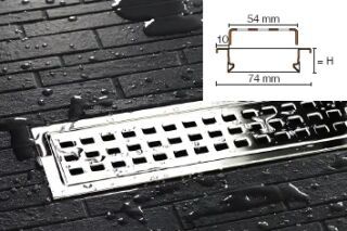 Schlüter-KERDI-LINE-B EP Rahmen mit Rost Schlüter-Systems - Schlüter-KERDI-LINE-B EP Rahmen mit Rost