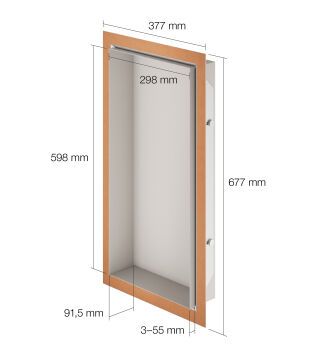 Schlüter-DESIGN-NICHE Rahmen Schlüter-Systems - Schlüter-DESIGN-NICHE Rahmen