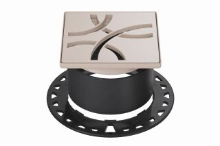 Schlüter-KERDI-DRAIN Rost/Rahmen Curve Schlüter-Systems - Schlüter-KERDI-DRAIN Rost/Rahmen Curve