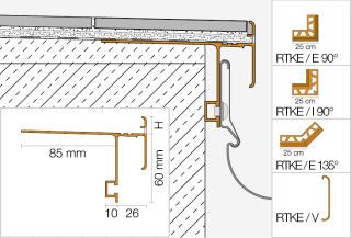 Schlüter-BARA-RTKE Randprofil Außenecke