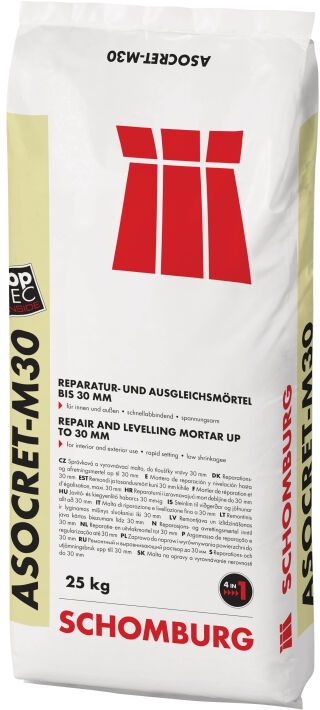 Schomburg ASOCRET-M30, Wasserabweisender Multimörtel bis 30 mm