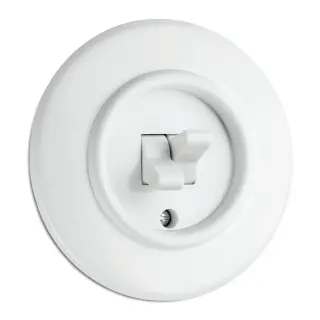 Unterputz-Schaltersysteme aus Porzellan, Bakelit®, Duroplast und Weißglas Unterputz-Schaltersysteme aus Porzellan, Bakelit®, Duroplast und Weißglas