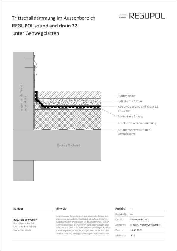 Trittschalldämmung im Außenbereich