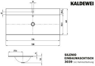 SILENIO EINBAUWASCHTISCH KALDEWEI - SILENIO EINBAUWASCHTISCH